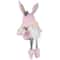 12" Pink Bunny Ears Sitting Easter Gnome with Dangling Legs